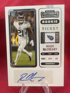 2022 Panini Contenders Rookie Ticket #163 Roger McCreary RC Auto - Picture 1 of 2
