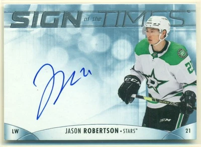 2023-24 SP Authentic Sign Of The Times SOTT-JR JASON ROBERTSON Dallas Stars Auto - Image 1 of 2