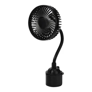 12V Car fan 3-Speed Portable Vehicle Cooling Fan Front Seat USB Fit Cup Holder - Picture 1 of 10