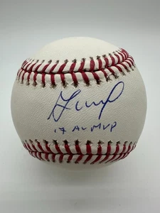 Jose Altuve Signed Inscribed " 18 AL MVP" Major League Baseball MLB & Fanatics - Picture 1 of 5
