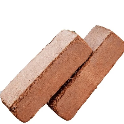 Pack de 8 ladrillos orgánicos con cáscara de coco - promueven el crecimiento radicular de flores y plantas Foto 1 de 4