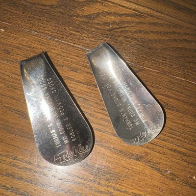 Juego de cuerno de zapato de metal vintage Roblee (34) Foto 1 de 2