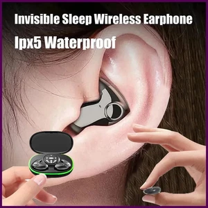 Invisible Sleep Earphones Wireless Bluetooth 5.3 Headphones IPX5 Waterproof... - Picture 1 of 27