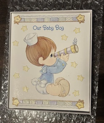 VTG Vintage Precious Moments Baby Record Book “Our Baby Boy” 1997 - Image 1 of 4