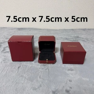 Excellent condition Cartier Trinity ring case empty box storage 7.5 7.5 5 mzmr A - Picture 1 of 12
