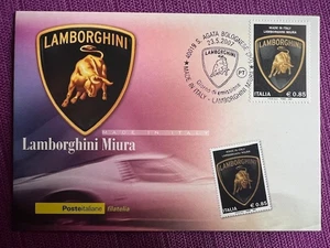 2007 CARTOLINA FILATELICA LAMBORGHINI MIURA  annullo S.AGATA BOLOGNESE - Imagen 1 de 1