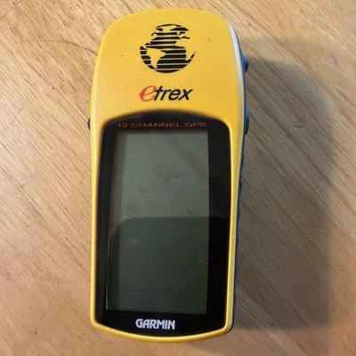 Garmin eTrex 12 Channel GPS Yellow Handheld Personal Navigator Tested - Image 1 of 4