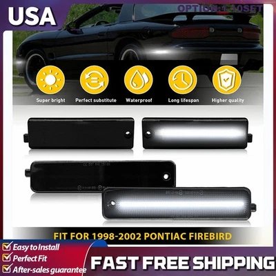 Para Pontiac Firebird 1998-2002 Len Ahumado Blanco LED Marcador Lateral Luz Lámpara 4-40X Foto 1 de 4