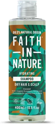 Faith in Nature Organic Coconut Shampoo, Hydrating for Dry Hair & Scalp, Vegan & - Image 1 of 3