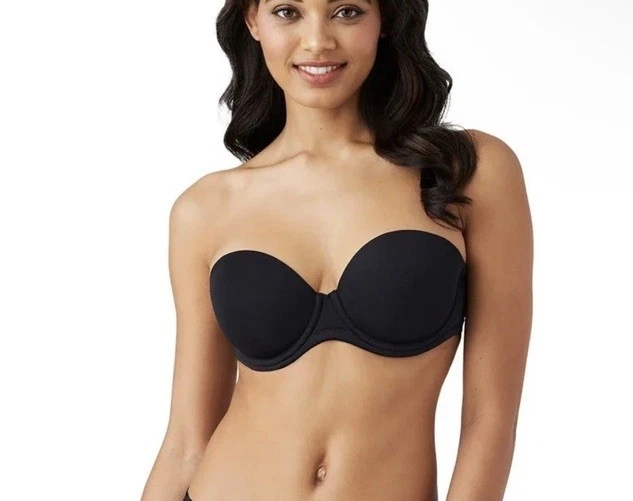 Wacoal Red Carpet Strapless Convertible Bra 854119 Black 38DDD