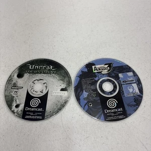 2X SEGA DREAMCAST GAMES STREET FIGHTER ALPHA 3 & UNREAL TOURNAMENT DISCS ONLY - Picture 1 of 6