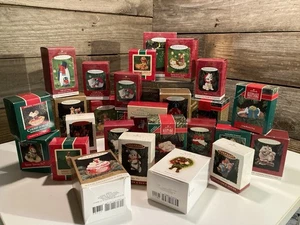 27 Huge VTG Hallmark Christmas Ornament Lot Animals Dogs Cats Mice Owls & More - Picture 1 of 8