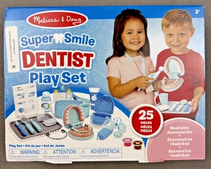 Melissa & Doug Super Smile Dentist Kit Toy Play Set 25 Pc Dental New Sealed - Picture 1 of 6