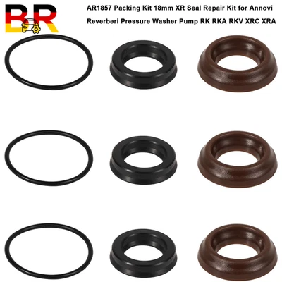 BR-AUTO AR1857 Seal Kit 18mm for Annovi Reverberi RK RKA RKV XRC XRA Pressure Pump