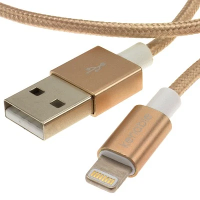 50cm 0.5m iPhone 8/9/XR/11 Lightning USB Cable Lead Braided MFI Certified - Image 1 of 4