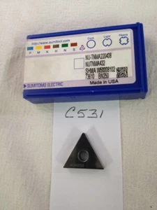 1 NEW SUMITOMO NU TNMA 432 CBN CARBIDE INSERT. 1 TIP. GR: BN250. 220408 {C531} - Picture 1 of 1
