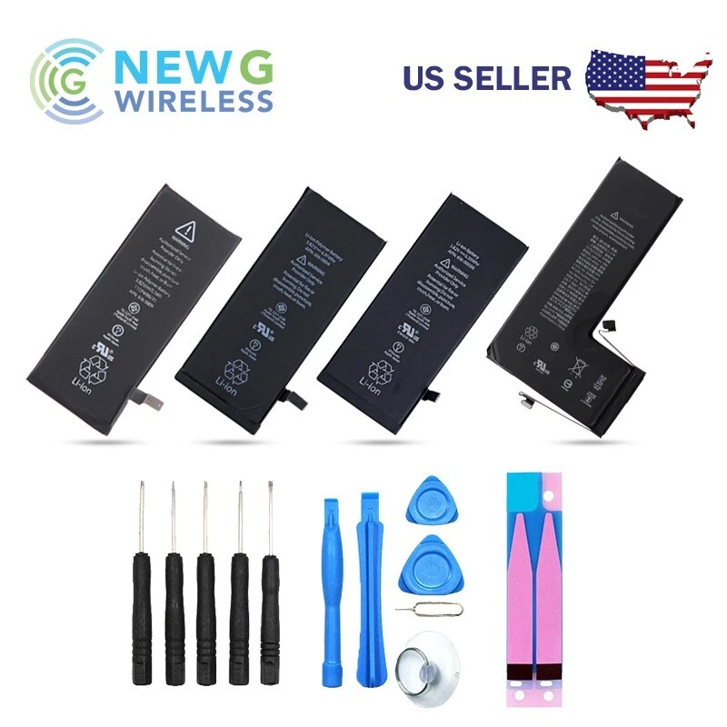 Batería interna de repuesto para iPhone 6 6S 7 8 X XR XS Plus + adhesivo + herramienta Foto 1 de 1