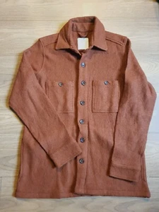 Percival Overshirt Shirt Mens Large Blanket Wool Blend Shacket Chore Work - Picture 1 of 8