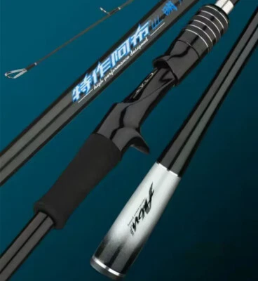 Caña de pescar de lubina de 1,8 M de fibra de carbono giratoria/fundición caña de pescar rápida caña de pescar Foto 1 de 4