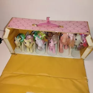 1983 My Little Pony Carry Case With 6 G1 Ponys - Rare Ponys - Picture 1 of 24