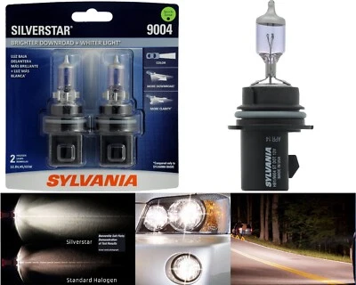 Sylvania Silverstar 9004 HB1 65/45W Two Bulbs Head Light Replacement Upgrade EO - Image 1 of 4