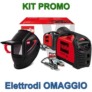 Saldatrice Inverter Elettrodo TELWIN FORCE 165 Kit Maschera Cavi Pinze Accessori - Foto 1 di 12