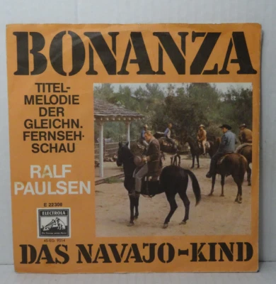 RLAF PAULSEN - Bonanza (Soundtrack deutsch) = 7"Single Electrola Records 1962 - Bild 1 von 4