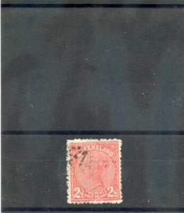 AUSTRALIA (QUEENSLAND) Sc 115(SG 236)VF USED 1898 21/2d ROSE, PERF 121/2, $55 - Picture 1 of 1