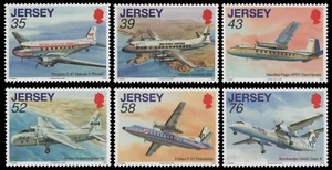 Jersey 2009 - Mi-N.o 1387-1392 ** - Estampillada sin montar o nunca montada - aviones / aviones - Imagen 1 de 1