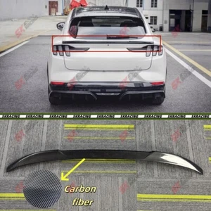 Fits Ford Mustang Mach-E 21-24 Forged /Carbon Fiber Rear Trunk Spoiler Lip Wing - Picture 1 of 22