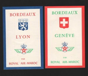 OPC X2 1958 Royal Air Maroc Timetables - Picture 1 of 2