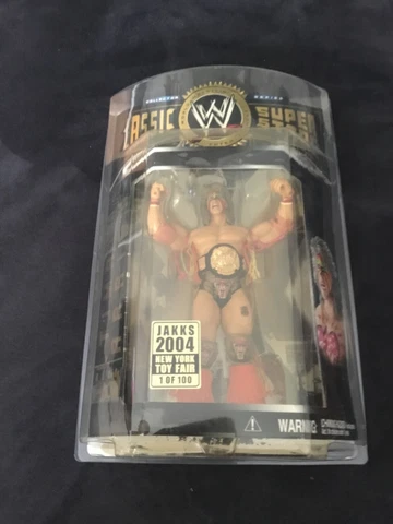 WWE Jakks  Classic super. Toyfair 1 of 100 The Ultimate Warrior MOC  New Cover