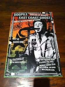 CLIT 45/ RADIO ONE Dogpile & East Coast Ghost Clothing Gig POSTER VINTAGE RARE - Bild 1 von 1
