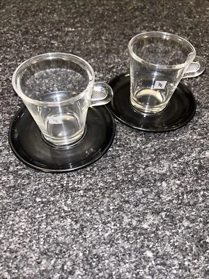 2 tazas y 2 platillos genuinos Nespresso View Collection - vintage - 150 ml Foto 1 de 4