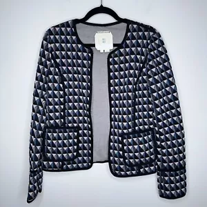 Anthropologie Hei Hei Women’s Vala Quilted Jacket Cardigan Geometric Size Small - Picture 1 of 5