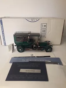 Franklin Mint 1:24, 1907 Rolls-Royce Silver Ghost Limousine, verde pressofuso... - Foto 1 di 24