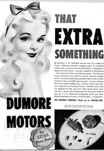Vintage 1941 Aviation Print Ad - DUMORE MOTORS - Racine Wisconsin - Bild 1 von 1
