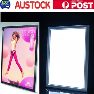 2PCS A1 LED Light Box Display Poster Advertise Frame Aluminum Backlit Board Sign - Picture 1 of 19