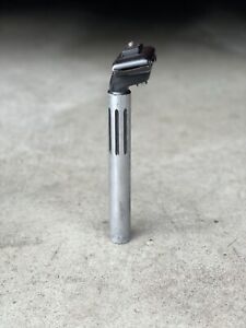Vintage Fluted Seatpost - Black and Silver - 1 Bolt Micro Adjust 27.2mm Mtb Road