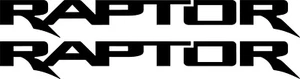 2x Raptor Vinyl Decal Stickers; Truck, F150, Bronco, 4x4, Ranger, Ford - Picture 1 of 1