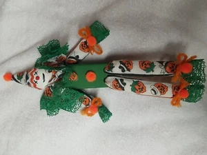 Clown Halloween Themed Wooden Block Body,wooden Round Head - Picture 1 of 4