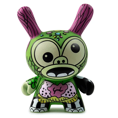 kidrobot Kaiju Dunny Battle Series Vinyl Mini Figures - Anatomy Greasebat -  NEW - Image 1 of 3