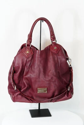 MARC BY MARC JACOBS Classic Q Fran (Large) Burgandy Leather Shoulder Bag - Image 1 of 3