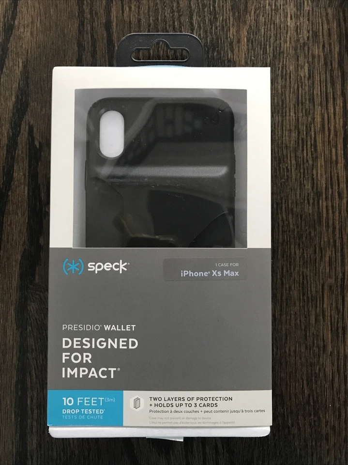 Speck Products Presidio Wallet iPhone XS Max Case Black