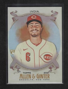 JONATHAN INDIA 2021 ALLEN & GINTER HOT BOX FOIL ROOKIE PARALLEL CINCINNATI REDS - Picture 1 of 1