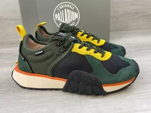 Palladium Troop Runner 77330-302-M Men’s M9 Green Textile Athletic Sneaker Shoes - Picture 1 of 11