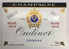 Oudinot - Epernay - Étiquette Champagne - Rosé - Millésime 1979 - #8435