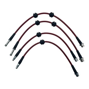 2014-2021 MINI Cooper Red WMW Stainless Steel Brake Line Kit F55 F56 F57 - Picture 1 of 16