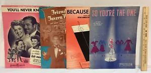 1940er Klavier Noten Bücher Hefte Lot 4 Friendly Tavern Polka Your The One - Bild 1 von 7