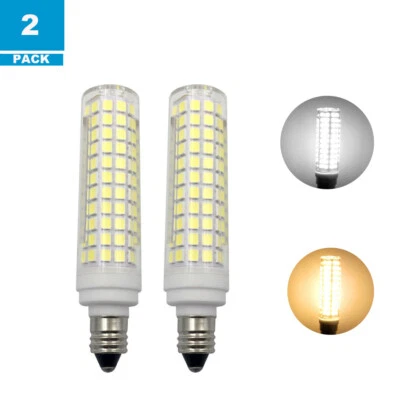 2pcs E11 LED Light Bulb 136-2835 SMD 110V~120V  Ceramic Light Equivalent 100W H - Image 1 of 4
